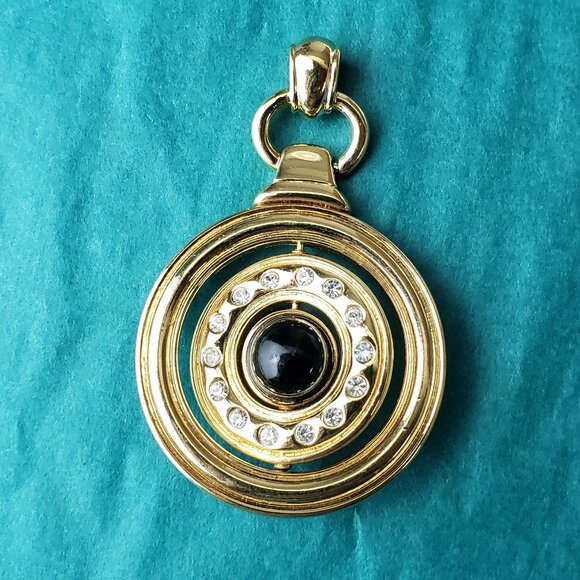 2/25$ Vintage Kenneth Jay Lane rotating reversible pendant - Picture 1 of 3